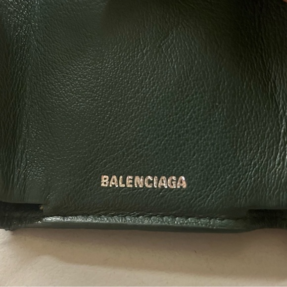 BALENCIAGA PAPIER MINI WALLET IN GREEN - Picture 12 of 12